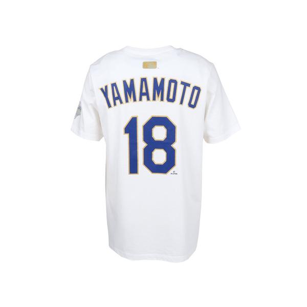 エムエルビー（MLB）（メンズ）野球ウェア ロサンゼルス・ドジャース 山本由伸 ゴールドコレクション 半袖Tシャツ N199-10A-6LD-U5R