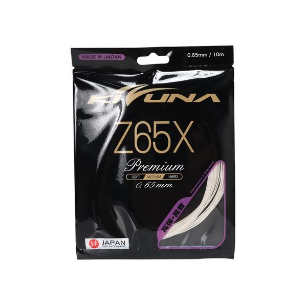 キズナ（KIZUNA）（メンズ、レディース）バドミントンストリング ゼット65エックス プレミアム 10m WHT