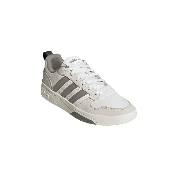 アディダス（adidas）（メンズ）スニーカー スポーツシューズ コートウェーブ ホワイト グレー OQN06-KI9128 スポーツ カジュアル シューズ
