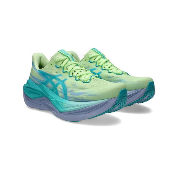 アシックス（ASICS）（メンズ、レディース）ランニングシューズ トレーニングシューズ スーパーブラスト 3 グリーン ブルー 1013A177.750 お一人様一点まで