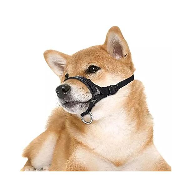 Aurako 口輪 犬 マスク 犬用マズル 犬のアウターアウトレットカバー犬口セットペットマスク サイズ調節可 無駄