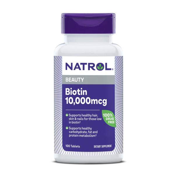 ナトロール ビオチン 10,000mcg 100錠【Natrol】Biotin 10000 mcg, 100 Tablets