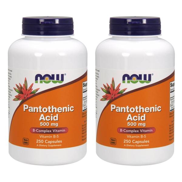 ナウフーズ パントテン酸 500mg 250錠 2本セット NOW FOODS PANTOTHENIC ACID 500mg 250cap 2set