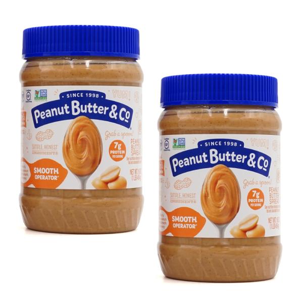 ピーナッツバター＆コー ピーナッツバター 454g 2個セット【Peanut Butter  Co】Peanut Butter Spread,  Smooth Operator 16 oz 2set :851087000014-p2:SUPLA ヤフー店 - 通販 - Yahoo!ショッピング