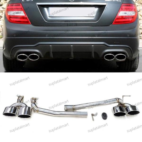 W204 メルセデスベンツ ４本出しマフラー オールステン C180 C200 W204 メルセデスベンツ 4本出しマフラー オールステン C180 C200