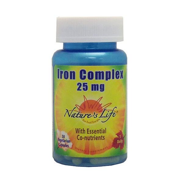 NL 鉄コンプレックス 25mg  高吸収/ビタミンC配合  50粒   Nature's Life  ビタミンcサプリ鉄分サプリ 鉄分