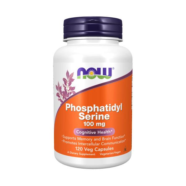 ［ お得サイズ ］ホスファチジルセリン 100mg 120粒 Now Foods ナウフーズ