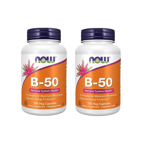 【2個セット】ビタミンB50 コンプレックス 100粒    Now Foods ナウフーズ  ビタミンB群