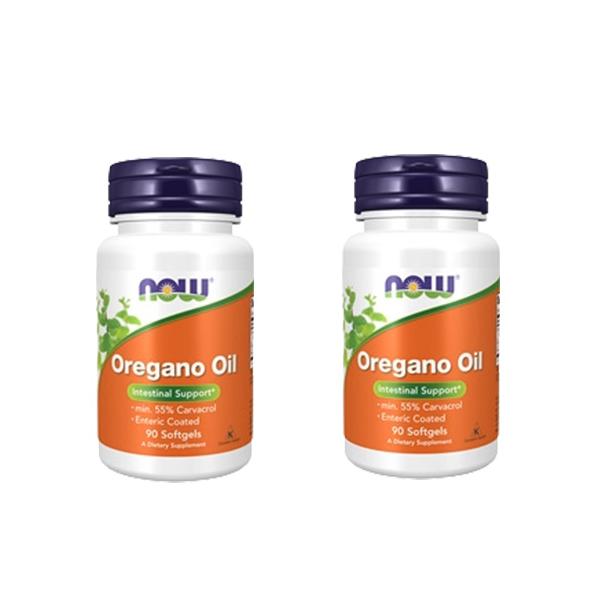【2個セット】オレガノオイル (カルバクロール55％以上配合) Oregano Oil 90粒 Now Foods ナウフーズ オレガノオイル カルバクロール オレガノ ハーブ サプリ
