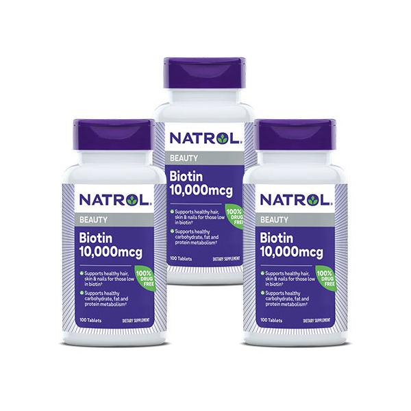 ヘアケア、さらにはネイルケアなど美容ケアをがんばる方から選ばれるビタミンのビオチン（ビタミンH）。NATROL社の「ビオチン10000mcg」は、1粒に10000mcg配合、たっぷり100日分×3個をお届けします。■発売元：NATROL(ナ...