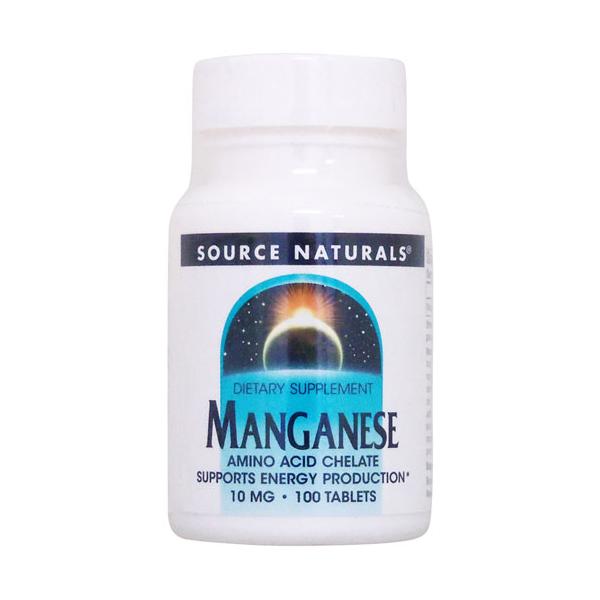 Source Naturals（ソースナチュラルズ）マンガン 10mg 100粒  | 健康を多方面でサポートする大切なミネラル!