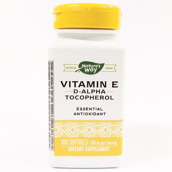 Nature's Way（ネイチャーズウェイ）ビタミンE　D-αトコフェロール 268mg／100ソフトジェル