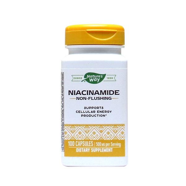 Nature's Way（ネイチャーズウェイ）ナイアシンアミド（ビタミンB3） 500mg 100粒 ビタミンB3 お酒 フラッシュフリータイプ