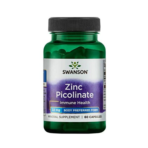 Swanson（スワンソン）ピコリン酸亜鉛（ジンク ピコリネート）22mg 60粒 Zinc カプセル