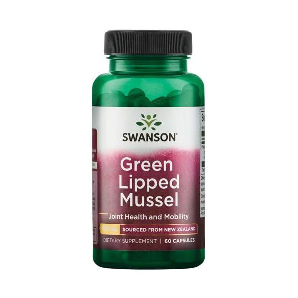 Swanson（スワンソン）ニュージーランド グリーンリップドマッセル（緑イ貝） 60粒｜動き出しの「ズキッ」にアプローチ！グルコサミンも含む海の恵