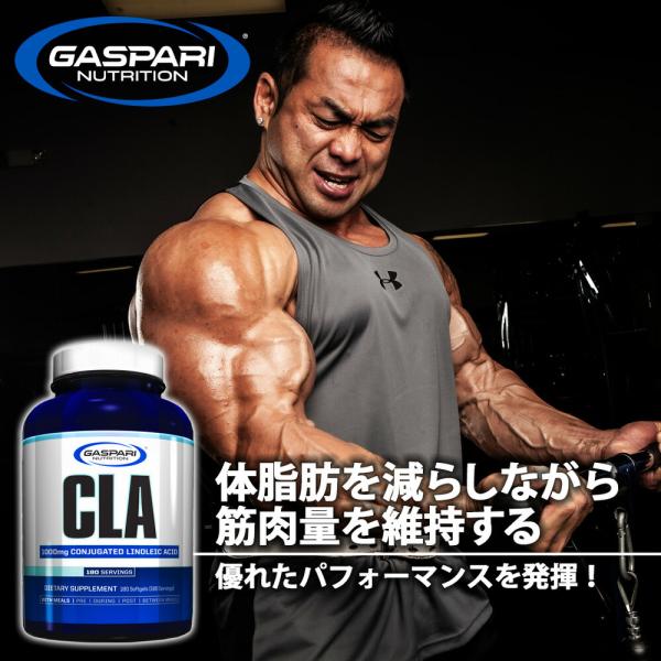 Gaspari Nutrition（ギャスパリ）CLA（共役リノール酸）1000mg 180粒 筋肉量を変えずに脂肪を減らすCLA