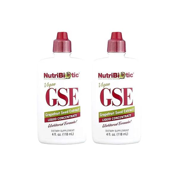 NutriBiotic（ニュートラバイオティック）GSEリキッド 4オンス（118ml）2個セット