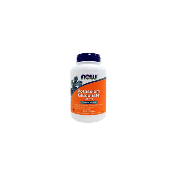 NOW Foods（ナウフーズ）ポタシウム グルコン酸 99mg 250粒 カリウム 電解質 ミネラル