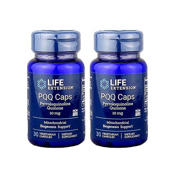 【2個セット】LIFE EXTENSION（ライフエクステンション ）PQQキャップス ピロロキノリンキノン 10mg 30ベジカプセル