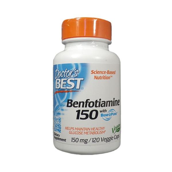 DOCTOR'S BEST（ドクターズベスト）ベンフォチアミン（ビタミンB1誘導体） 150mg 120ベジカプセル