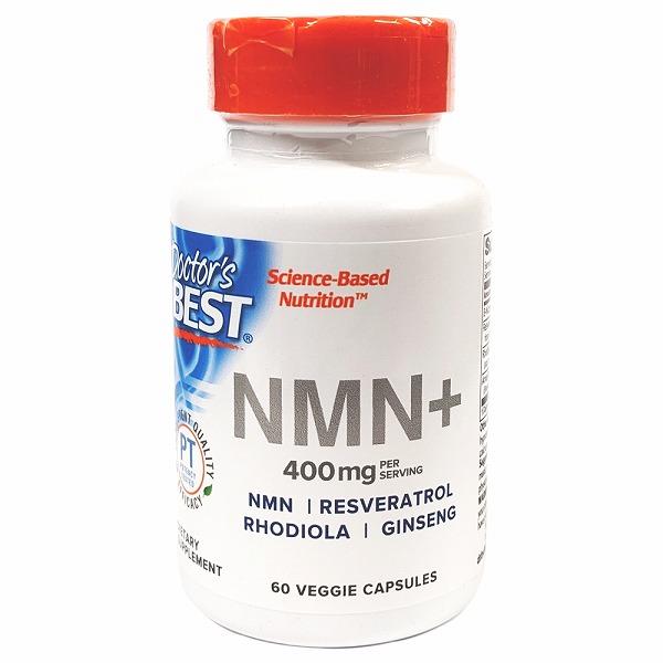 Doctor's Best（ドクターズベスト）NMN＋ 200mg（レスベラトロール＋ロディオラ配合）／60ベジカプセル