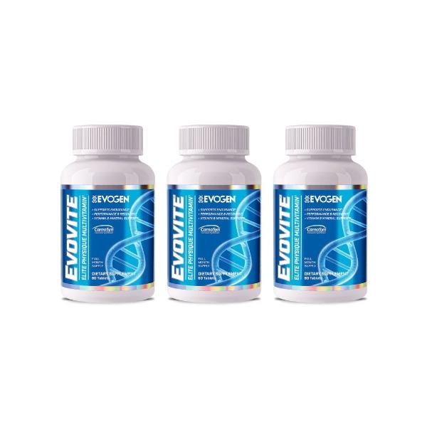 【3個セット】EVOGEN（エボジェン/エヴォジェン）エボバイト マルチビタミン＆ミネラル 60粒 Evovite Multivitamin