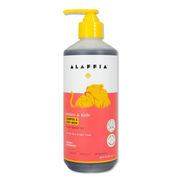 Alaffia キッズシャンプー ボディウォッシュ 子ども向け オールスキンタイプ ココナッツストロベリーの香り 476ml 16floz アラフィア Af 米国サプリのnatural Harmony 通販 Yahoo ショッピング