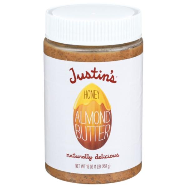【お取り寄せ商品】[6個セット]ジャスティンズ ハニーアーモンドバター 約453g Justins NUT BUTTER ALMND HNY JAR 16OZ 6個セット]ジャスティンズ ハニーアーモンドバター 16オンスJustins