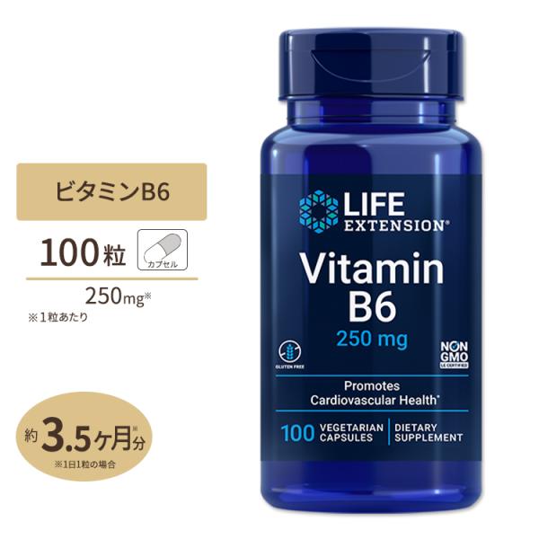 ビタミンB6 250mg 100粒 3ヶ月分 Life Extension (ライフエクステンション) お取り寄せ