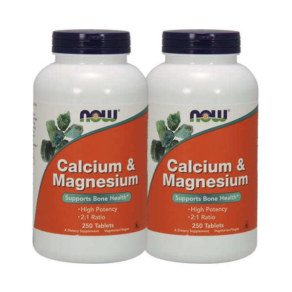 yN[|z[2Zbg] iEt[Y JVE&amp;}OlVE ^ubg 250 NOW Foods Calcium &amp; Magnesium Tablets