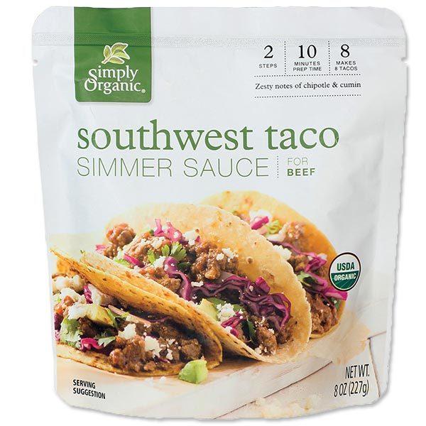 Simply Organic Southwest Taco Simmer Sauce TEXEGXg ^R 8oz(227g) I[KjbN r[K L@ ەi CO AJ Luh 