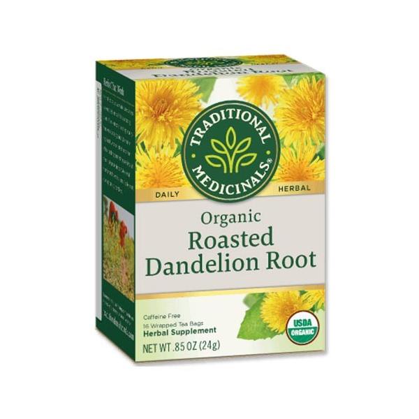 �g���f�B�V���i�����f�B�V�i�� �I�[�K�j�b�N�^���|�|�� 16�� Traditional Medicinals Organic Roasted Dandelion Root Herbal Tea ������