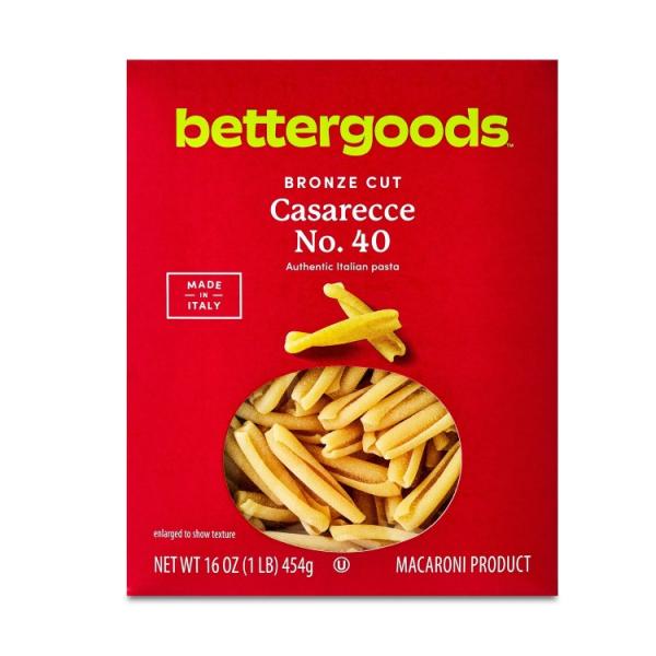 bettergoods ブロンズカット カサレッチェ パスタ、No. 40、16 オンス本格イタリアのカサレッチェパスタソースを捉えるユニークなねじれ形状容器あたりたっぷり8食分9分でアルデンテに調理できます様々な料理に使える万能ロースト野...