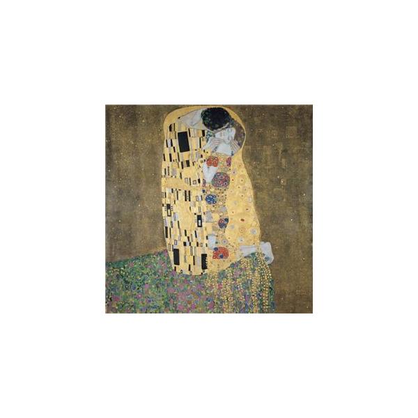世界の名画シリーズ、プリハード複製画 グスタフ・クリムト作 「接吻