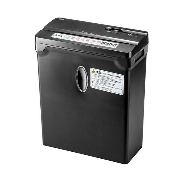 【商品名】 サンワダイレクト電動シュレッダー（家庭用・オフィス用） A4 マイクロカット・3枚細断・連続2分使用・カード対応 400-PSD0391台 【ジャンル・特徴】 3枚マイクロカットシュレッダー [ 400-PSD039 ]