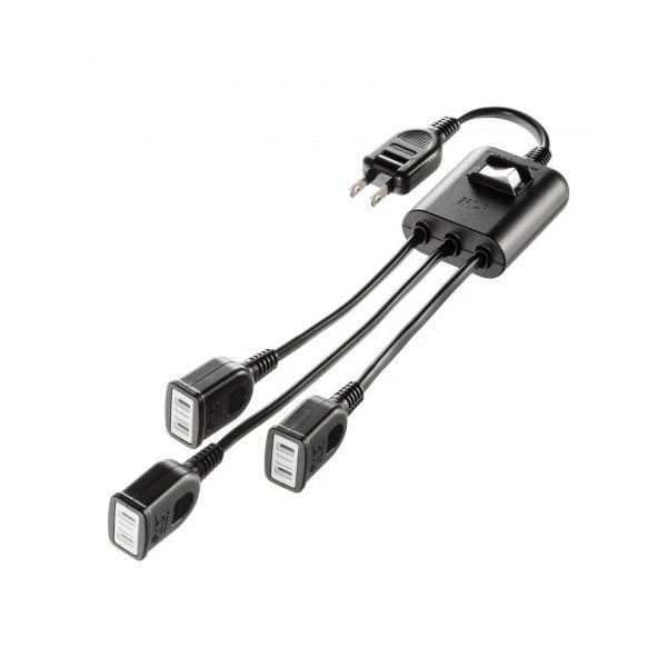 【商品名】 サンワサプライ 一括集中スイッチ付き電源延長コード 2P 3分岐 3個口 ブラック TAP-EX3SWBK  [ TAP-EX3SWBK ]