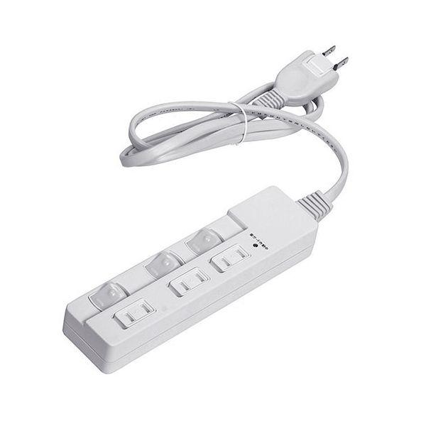 【商品名】 Digio 安全機能搭載スイッチ付きOAタップ 3個口 1m ホワイト TAP-046-10W 【ジャンル・特徴】 安全機能を満載した個別スイッチ付きOAタップ [ TAP-046-10W ]
