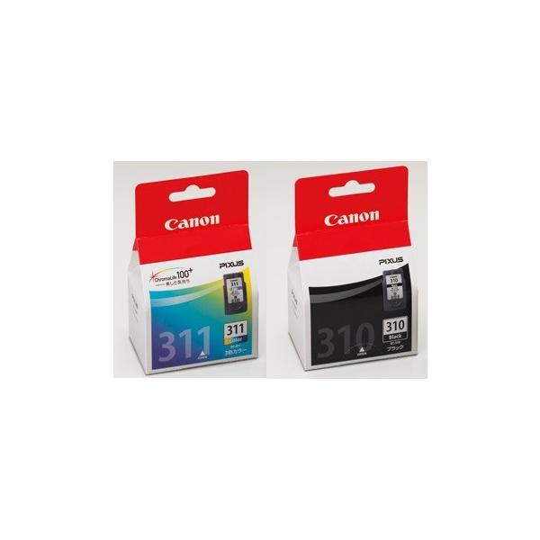 CANON（キャノン) 純正インク純正品  BC-310 BC-311 ２個セット （ ブラック BC310 カラー BC311）送料無料 IP2700 MP480 MP490 MP493 対応