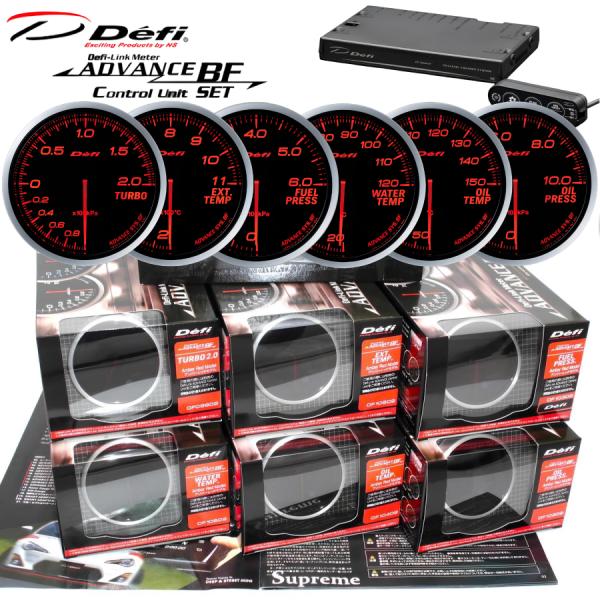 defi 油温水温ターボ計　赤 Defi デフィ レーサーゲージN2+ (φ60/レッド) ターボ計 -100kPa