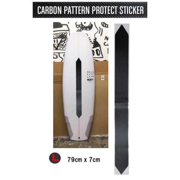 CARBON PATTERN PROTECT STICKER（サーフボード保護用カーボンステッカー）今まで、ありそうで無かったNEWプロダクト！Future.・サーフボードの保護・曲面対応ステッカーなので多少凹んだボードにも貼り付けＯＫ・デ...