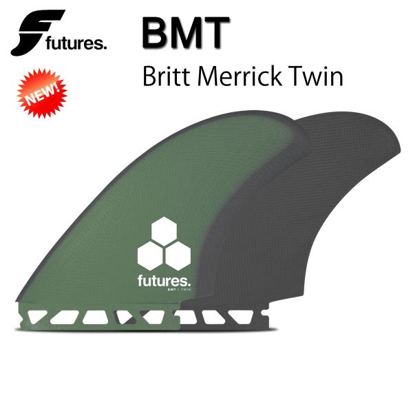 Futures BMT Twin Keelフィンセット新品未使用 フューチャーフィン BMT TWIN KEEL FIN [GRN／GRY] 2枚セット