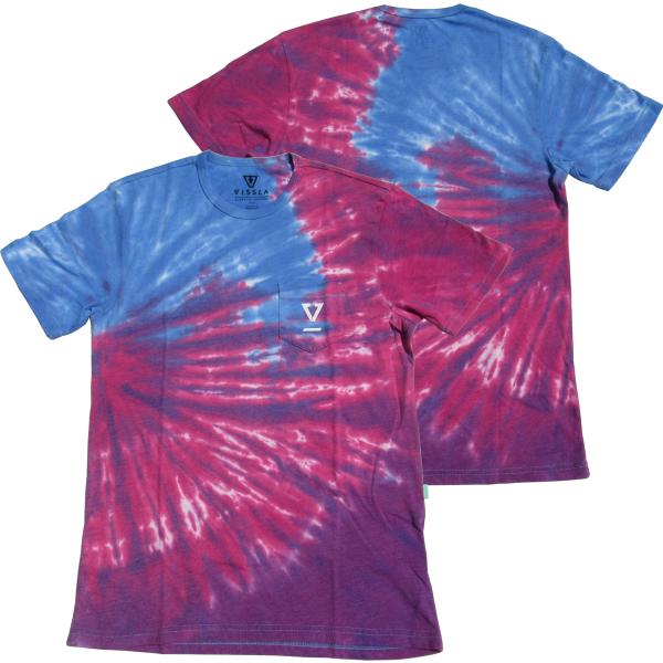 VISSLA（ヴィスラ）Sun Burst Tie Dye  (サンバースト タイダイ) S/S Tee （M481GSUN18SP）PNK