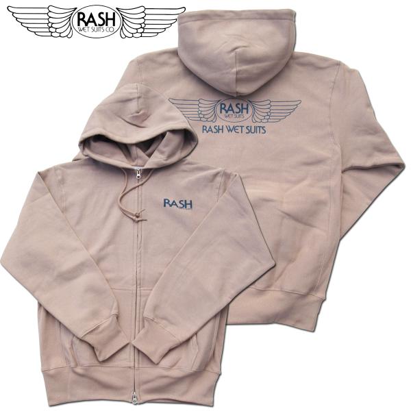 RASH WETSUITS 2024 羽バックフルジップパーカー HグレーXL