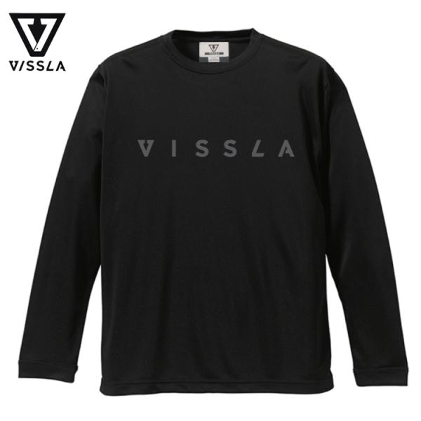VISSLA ヴィスラ 2023 ハイブリット LS T-Shirts  (ML21S2LJ)ブラック 水陸両用 サーフTシャツ