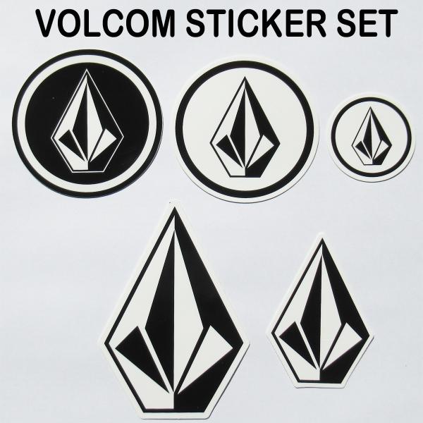 VOLCOM ボルコム ステッカーセット(VOLCOM STICKER SET)ストーンステッカー5枚セット VOLCOM JAPAN正規品
