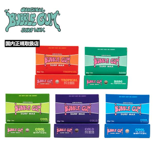 【国内正規取扱店】BUBBLE GUM SURF WAXSURF WAXバブルガム オリジナル サーフワックスは、ボードに粘着性のあるグリップを求めるサーファーにとって最高の選択肢です。1984 年以来カリフォルニアで手作業で注がれてきた当...
