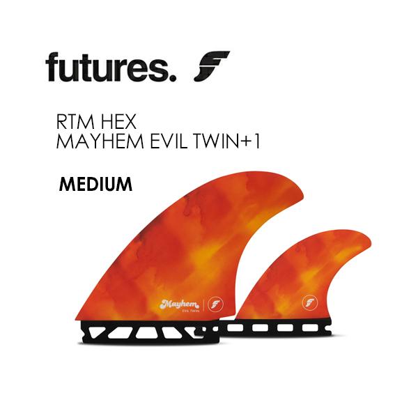 FUTUREFINS フューチャーフィン ツイン スタビ LOST ロスト メイヘム/RTM HEX MAYHEM EVIL TWIN + 1 MEDIUM