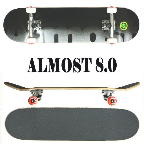 新品 希少 8.125インチ ALMOST スケボー コンプリート 男女兼用