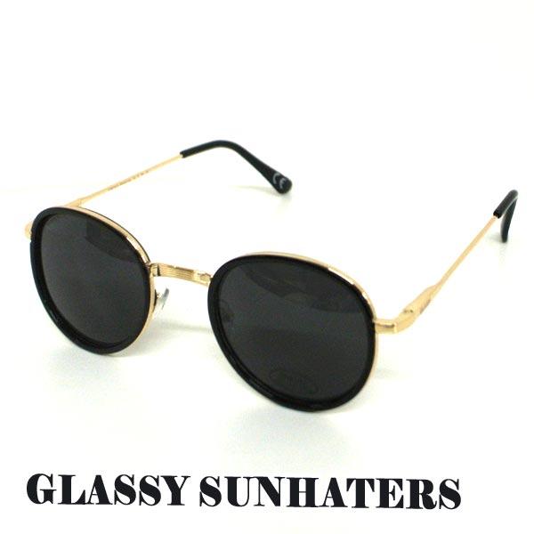 GLASSY SUNHATERS/グラッシーサンヘイターズ LINCOLN PREMIUM POLARIZED BLACK/GOLD  偏光レンズ 黒[返品、交換不可]