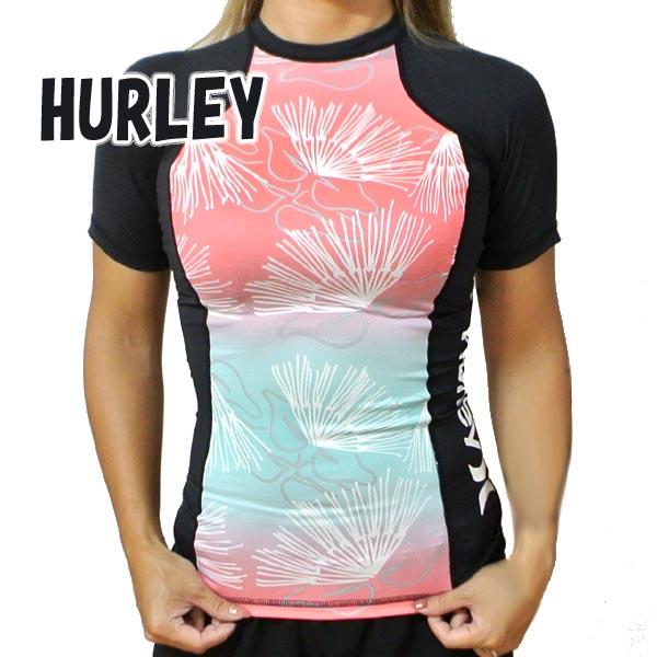ړ]Z[I݌ɌIHURLEY/n[[ fB[X bVK[h ONE&amp;ONLY SIG ZANE WAILEHUA S/S RASHGUARD LIGHT AQUA LADYS[ԕis]